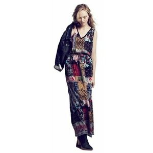 Tolani Anthropologie Boheme Dress silk Maxi Multi